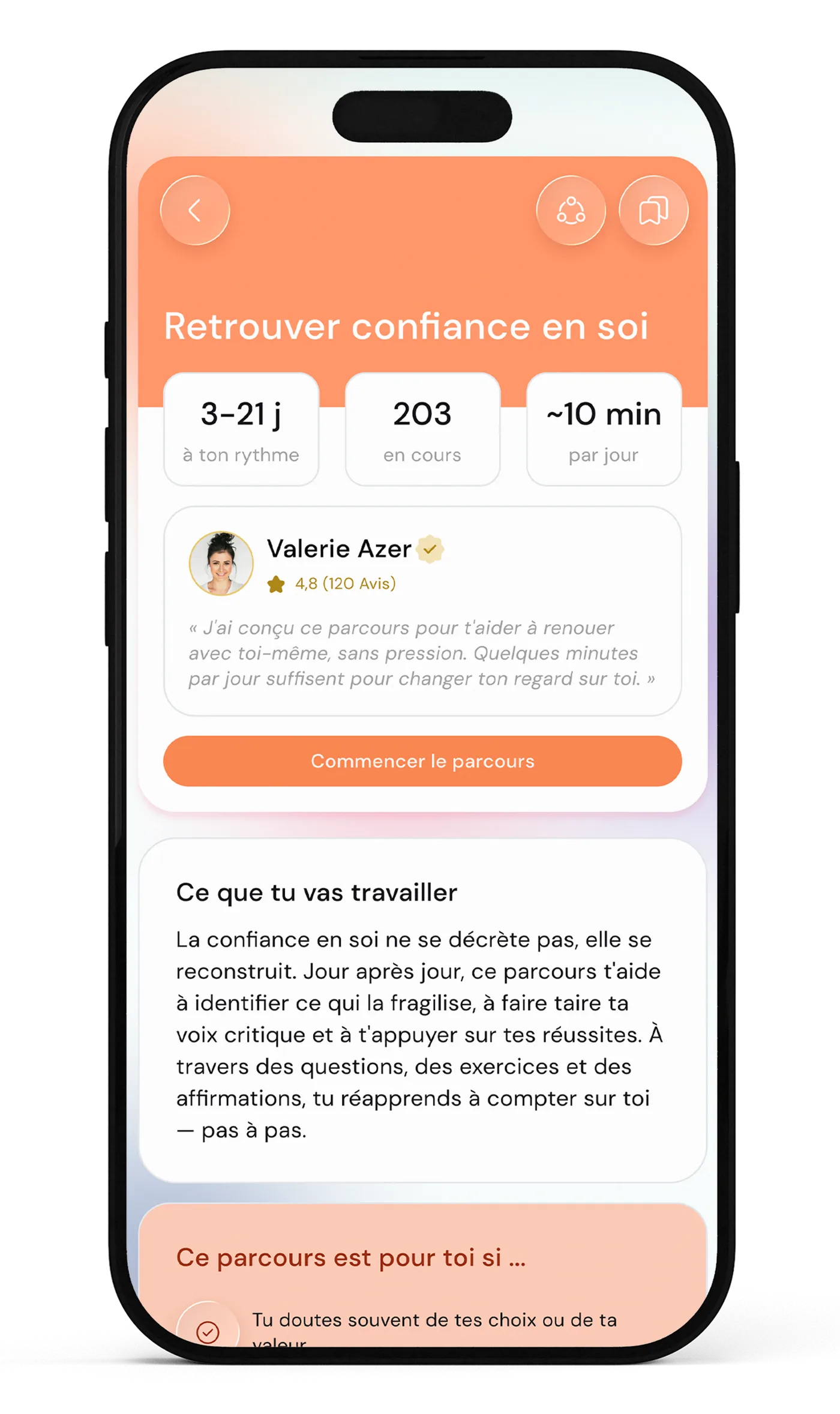 AUTO-COACHING dans l'application Petits Pas